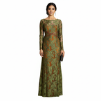 Vestido cruzado de encaje