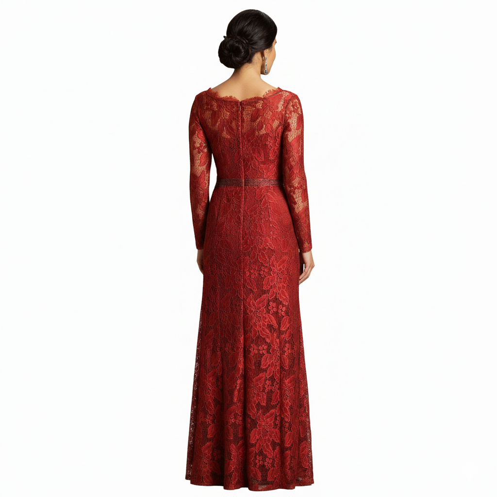 Vestido cruzado de encaje