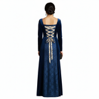 Vestido de terciopelo con encaje