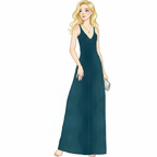 Vestido de jersey reversible sin espalda