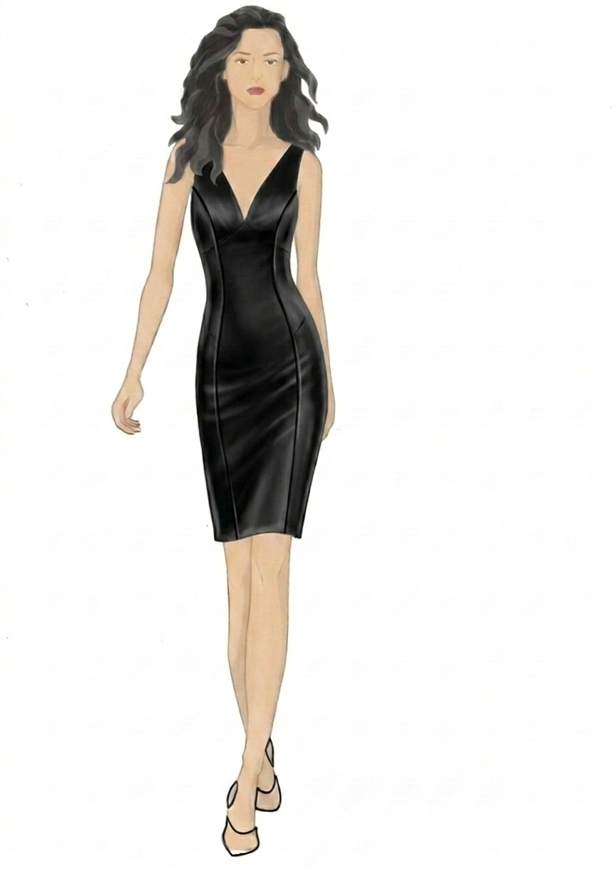 Sweetheart Neck Satin Shift Dress