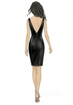 Sweetheart Neck Satin Shift Dress