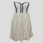 妮娜黑白迷你连衣裙