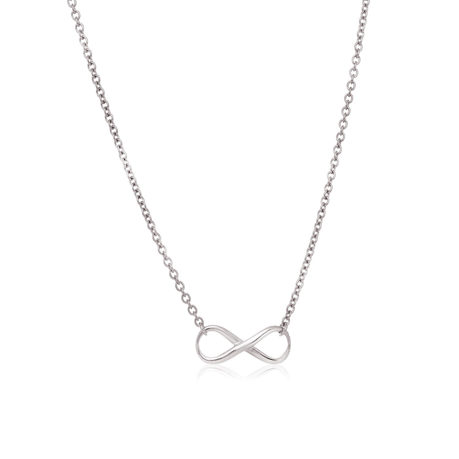 925 Sterling Silver Infinity Symbol Necklace
