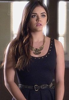 Aria Pretty Little Liars Black Studded Dress inspired replica