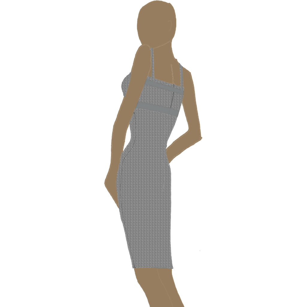 Wool Bodycon Sleeveless Shift Dress